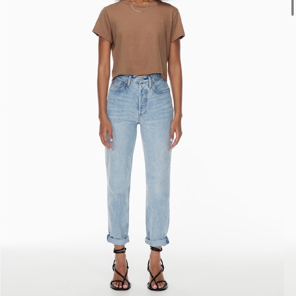 Aritzia Denim Forum BF high rise loose jeans